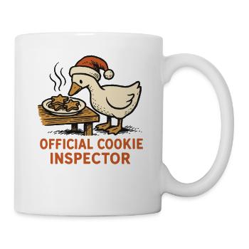 Oie Noël Drôle Père Noël Cookie Officiel - Mug blanc - blanc - Droite