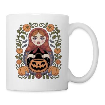 Halloween Matryoshka Pumpkin Magic - Mug - white - Right