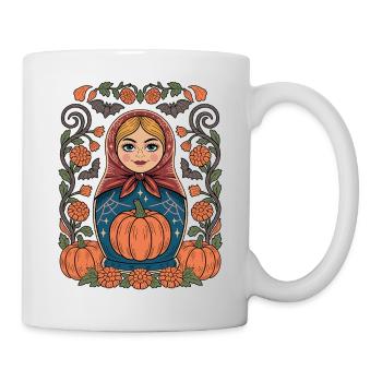 Autumn Matryoshka Pumpkin - Mug - white - Right