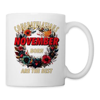 CONGRATULATIONS NOVEMBER - Mug - white - Right