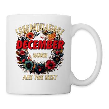 CONGRATULATIONS DECEMBER - Mug - white - Right