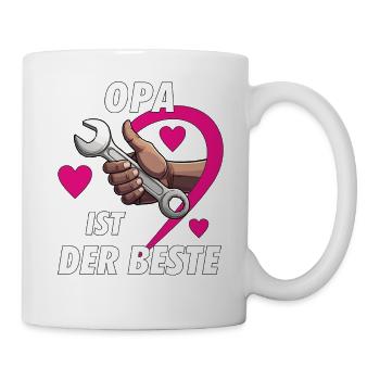 WRENCH HEART GRANDPA THE BEST - Mug - white - Right