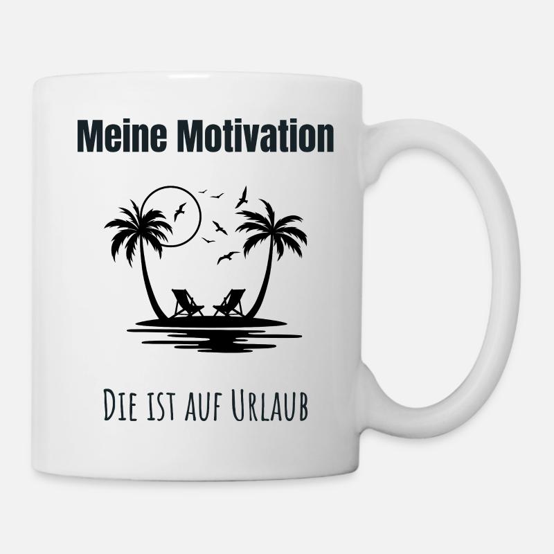 Ma motivation, c’est les vacances - Mug blanc - blanc