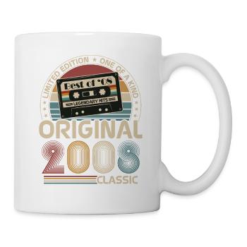 2008 Vintage Vintage Birthday Retro Gift - Mug - white - Right