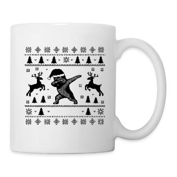 Dabbing German Shepherd Christmas Man - Mug - white - Right