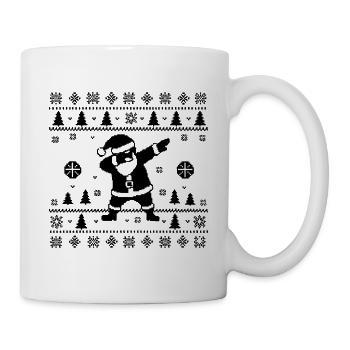 Dabbing Christmas Man Ugly Christmas - Mug - white - Right