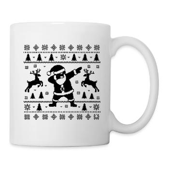 Dabbing Christmas Man Ugly Christmas - Mug - white - Right