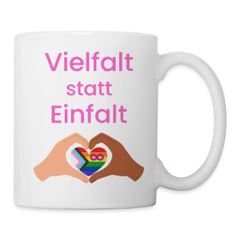 Diversity instead of simplicity - Mug - white - Right