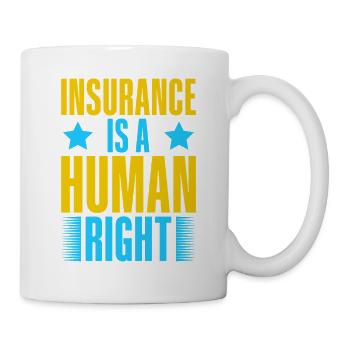 Insurance Agent Human Right Funny Insurance Broker - Tasse - Weiß - Rechts