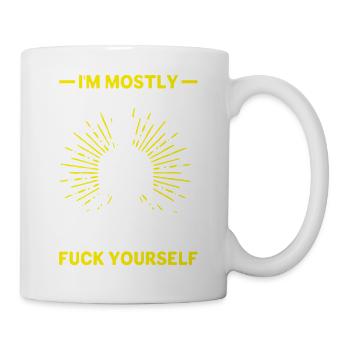 I’m Mostly Peace Love and Light - Yoga Spirit - Tasse - Weiß - Rechts