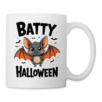 Bat Halloween Costume Funny Batty Halloween - Mug - white - Right