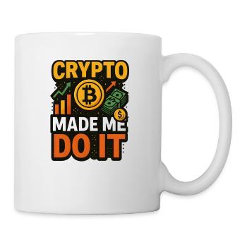 La crypto m’a poussé à le faire, investir - Mug blanc - blanc - Droite