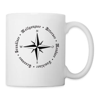 Salzkammergut Compass 6 Lakes Design - Mug blanc - blanc - Droite