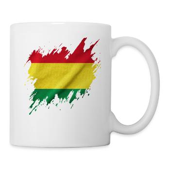 Drapeau bolivien, style déchiré - Mug blanc - blanc - Droite