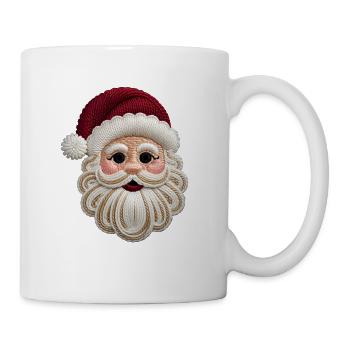 Motif de broderie du Père Noël - Mug blanc - blanc - Droite