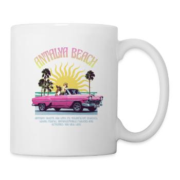 Antalya Beach Retro Design – Summer Vibes - Tasse - Weiß - Rechts