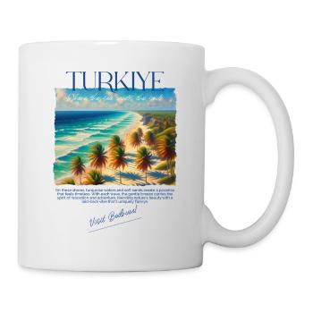 Turkey Bodrum Beach Holiday Design – Visit Bodrum - Mug - white - Right