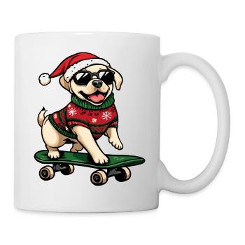 Labrador Hund Weihnachten Lustig - Tasse - Weiß - Rechts