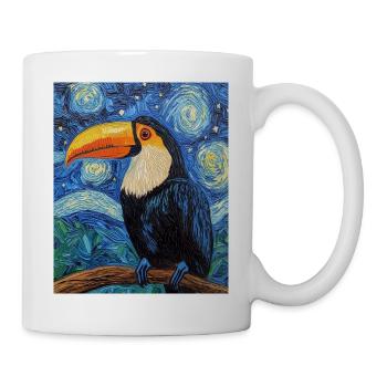 Toucan Bird Van Gogh Style - Mug - white - Right