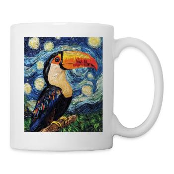 Toucan Bird Van Gogh Style - Mug - white - Right