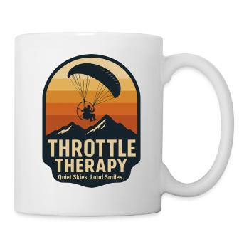 Thérapie par l’accélérateur Aventure en parapente - Mug blanc - blanc - Droite