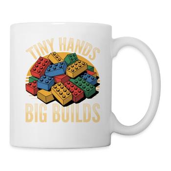 Building Blocks Kids Brick Builder - Tasse - Weiß - Rechts
