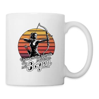 Archery design for archers and courses - Mug - white - Right