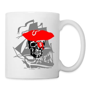 Pirat - Tasse - Weiß - Rechts