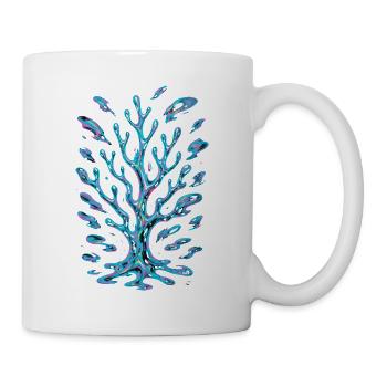AI Abstract Coral - Mug - white - Right