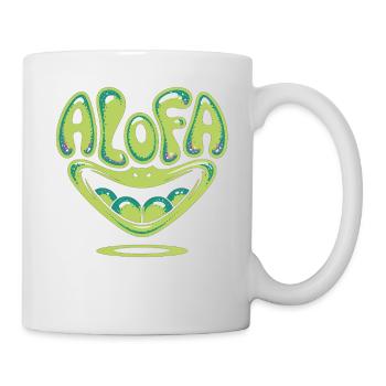 Chemise Alofa Cool Frog avec ambiance tropicale - Mug blanc - blanc - Droite