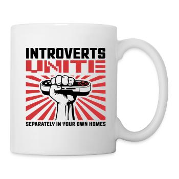 Rayons du poing unis - Mug blanc - blanc - Droite