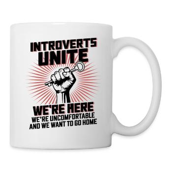 Introverts Unite Here - Mug - white - Right