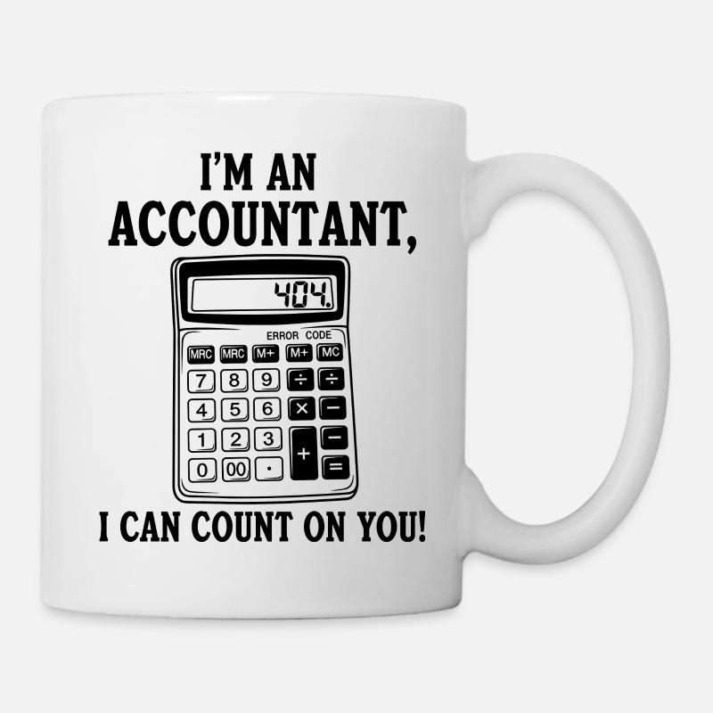 Graphique du comptable Comptez sur vous - Mug blanc - blanc
