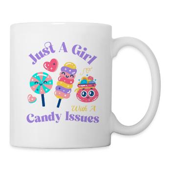 Naschkatze Mode für Candy Fans - Tasse - Weiß - Rechts
