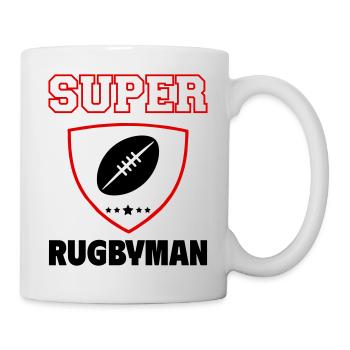 Super rugby player, father's day, christmas - Mug - white - Right