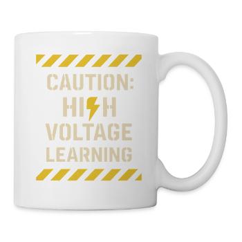 Apprentice electrician, student in the electrical trade - Mug - white - Right