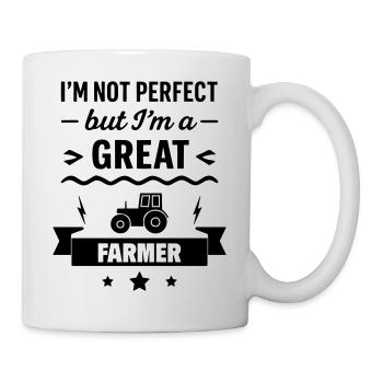 Super Farmer Tracteur Agriculteur - Mug blanc - blanc - Droite