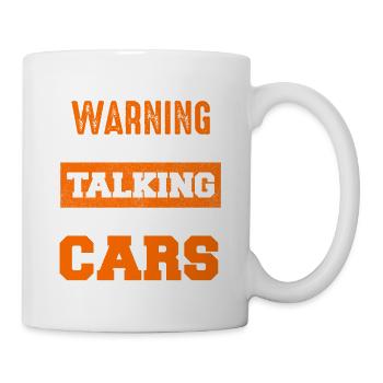 Warning: Cars start talking - Mug - white - Right