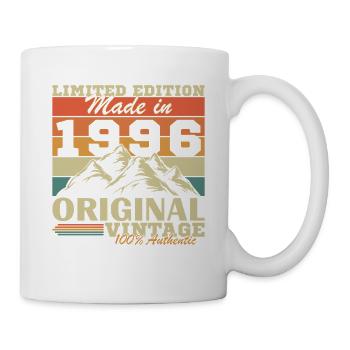1996 Vintage Retro Geburtstagsgeschenk - Tasse - Weiß - Rechts