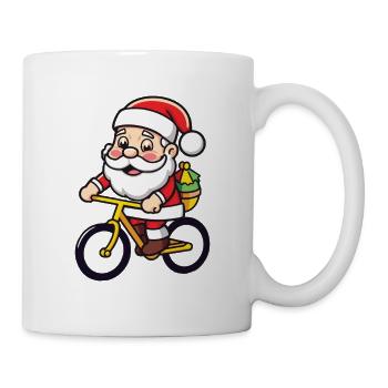 Père Noël Vélo Noël - Mug blanc - blanc - Droite