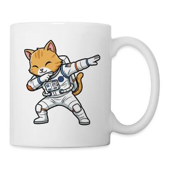 Astronaut Cats Dab - Mug - white - Right