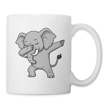 Cooler Elefant im Dabbing-Style - Tasse - Weiß - Rechts