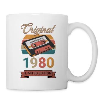 Original 1980 Limited Edition Geburtstag Geschenk - Tasse - Weiß - Rechts