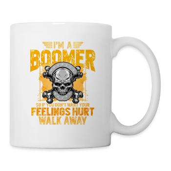 Je suis un Boomer Skull Saying - Mug blanc - blanc - Droite