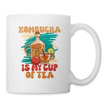 Kombucha ist mein Cup of Tea - Tasse - Weiß - Rechts