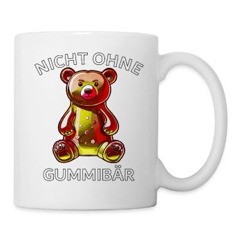 NICHT OHNE GUMMIBÄR - Tasse - Weiß - Rechts