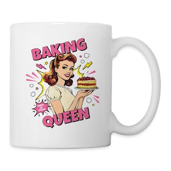 Baking Cake Baking Queen Baking Fairy Baker Pop Art - Mug - white - Right