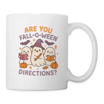 Are You Fall-O-Ween Directions Funny Teacher gifts - Mug - white - Right