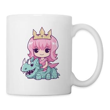 Princesse Dragon Mignon - Mug blanc - blanc - Droite