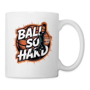Basketball Passion Ball, si dur - Mug blanc - blanc - Droite
